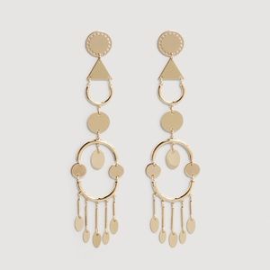 NWT Mango Metal Pendant Earrings